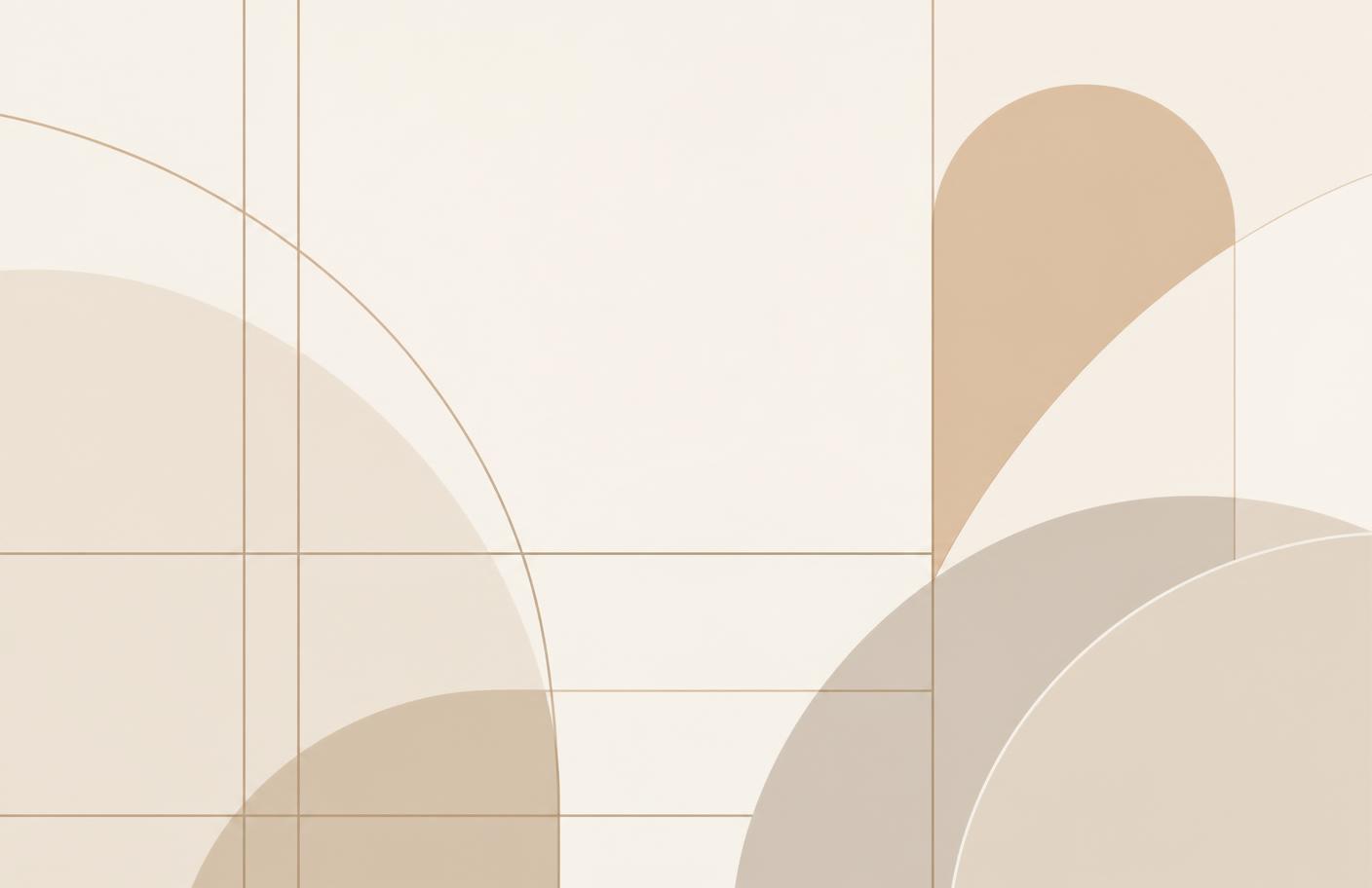 Illustration abstraite aux formes géométriques sable et taupe